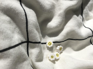 Afbeelding voor polymeer bloem wit(per stuk)