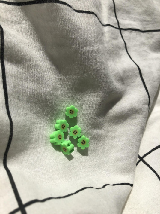 Afbeelding voor polymeer bloem groen(per stuk)