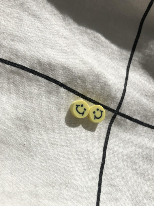 Afbeelding voor polymeer smiley geel(per stuk)