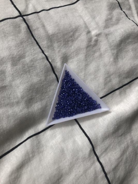 Afbeelding voor rocailles glans donker blauw(per 10 gram)