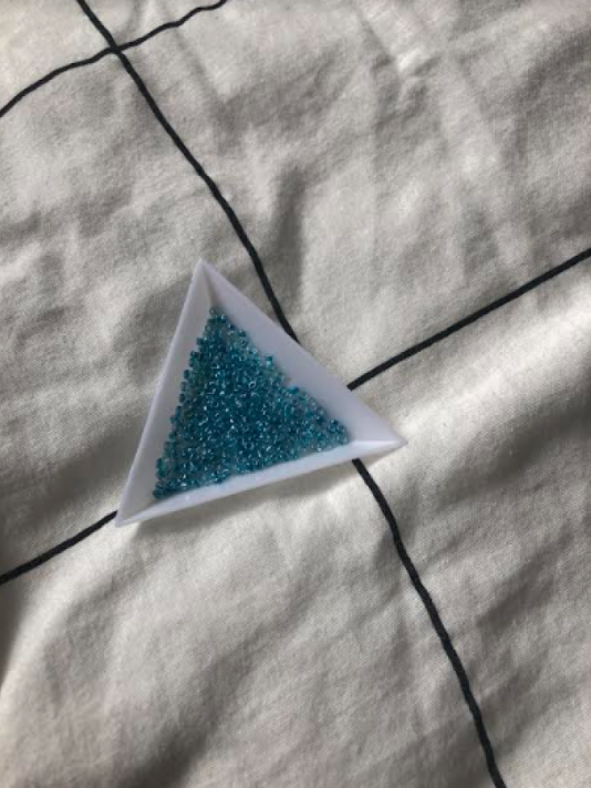 Afbeelding voor rocailles glans aqua blauw(per 10 gram)