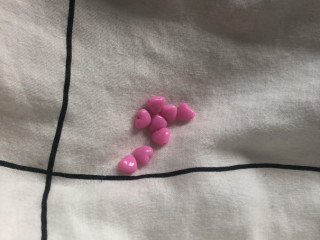 Afbeelding voor hartjes roze(per stuk)