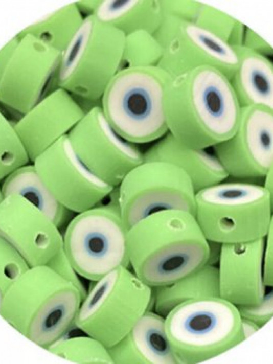 Afbeelding voor polymeer oog groen(per stuk)